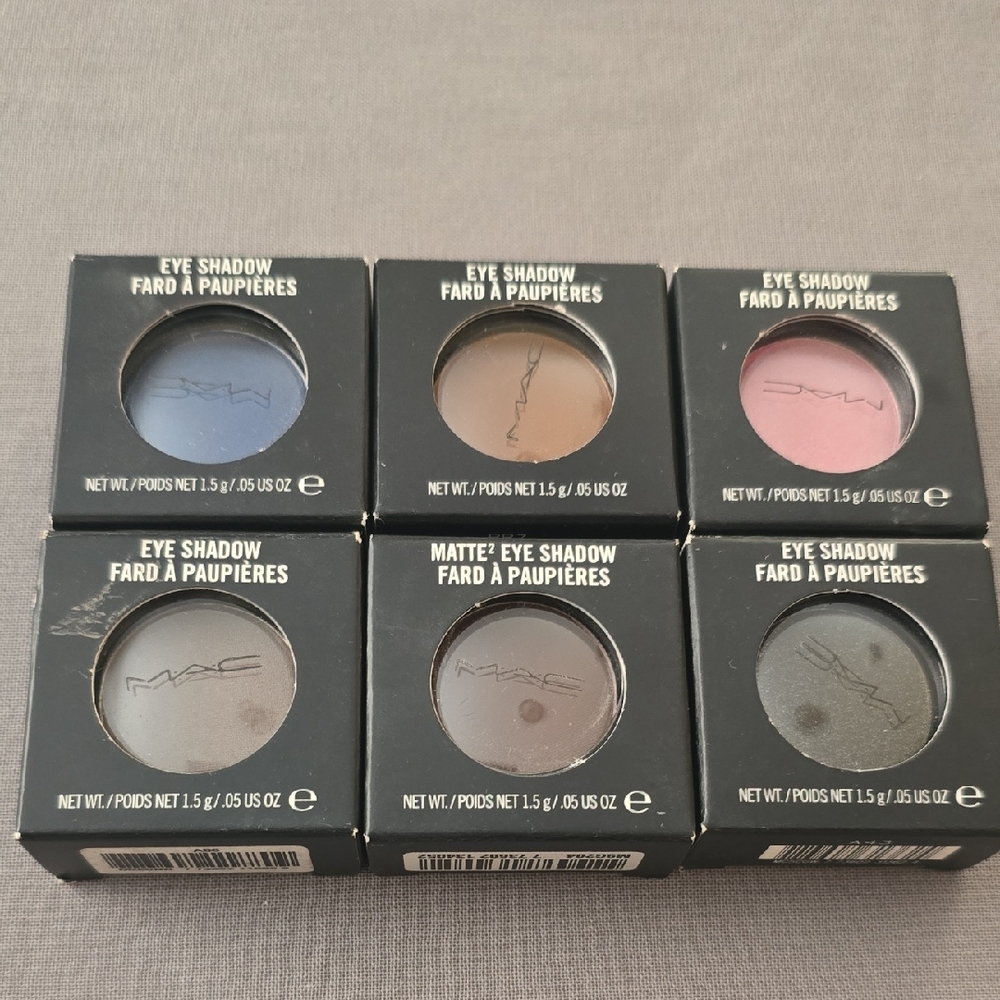 MAC Cosmetics Eyeshadows, 6 Shades